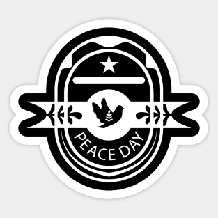 International Peace Day Emblem Sticker